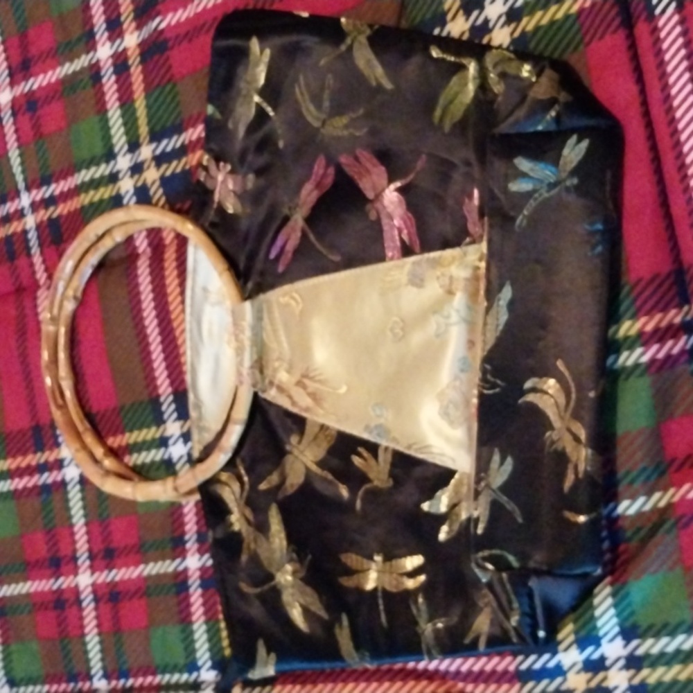 Super cute dragon fly clutch